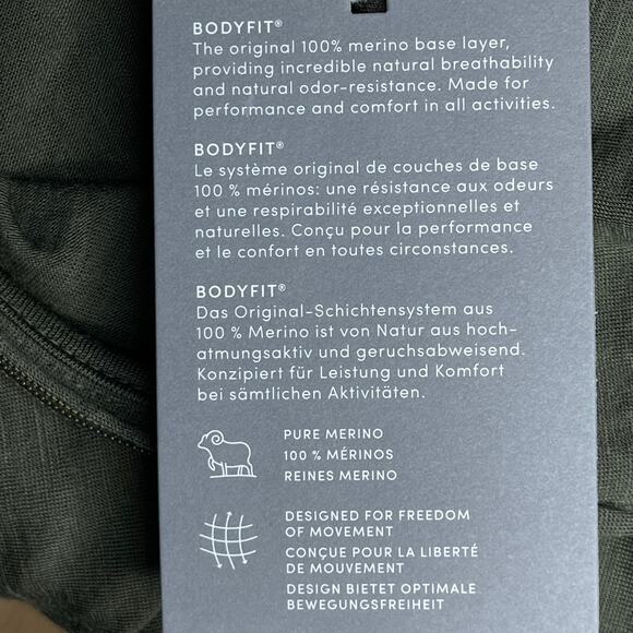 Icebreaker Merino 200 Oasis Long Sleeve Half Zip Base Layer Top size Small New - Picture 10 of 16